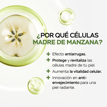 Suero día hidratante células madre de manzana + ácido hialurónico
