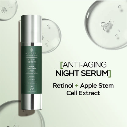 Day and night serums with apple stem cells +  Eyemask patch with caviar and collagen crystals + Magnetic mask with dead sea mud
