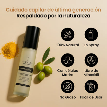 Activador Capilar con células madre de cúrcuma y oliva + Shampoo anti caída con cebolla