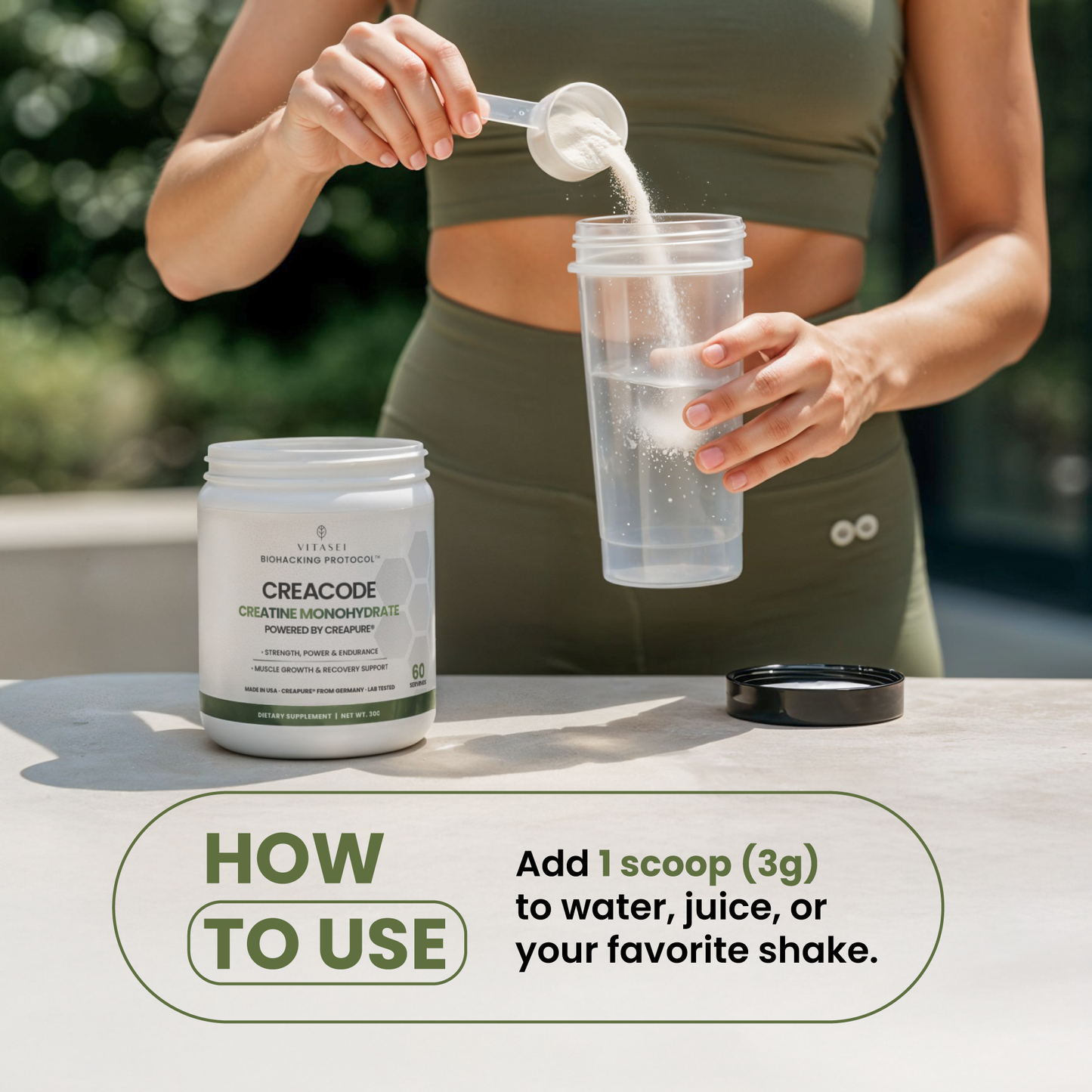 Buy 2 CREACODE Creatine Monohydrate Get 1 FREE | with Creapure® for Strength, Power & Recovery