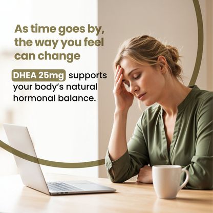 DHEA 25 mg – Hormonal Balance, Vitality & Healthy Aging Advanced Formula