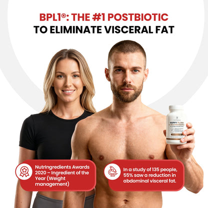 Pay 2 Happy Flora with BPL1® Postbiotics get 1 FREE- Gut & Metabolic Balance Support