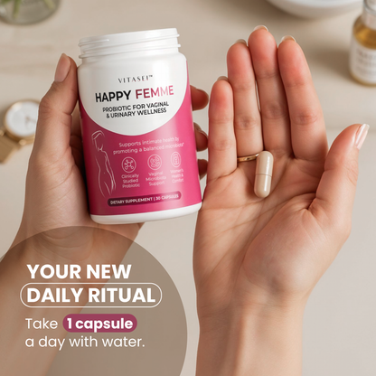Happy Femme – Intimate Health Probiotic for Vaginal Microbiome Balance