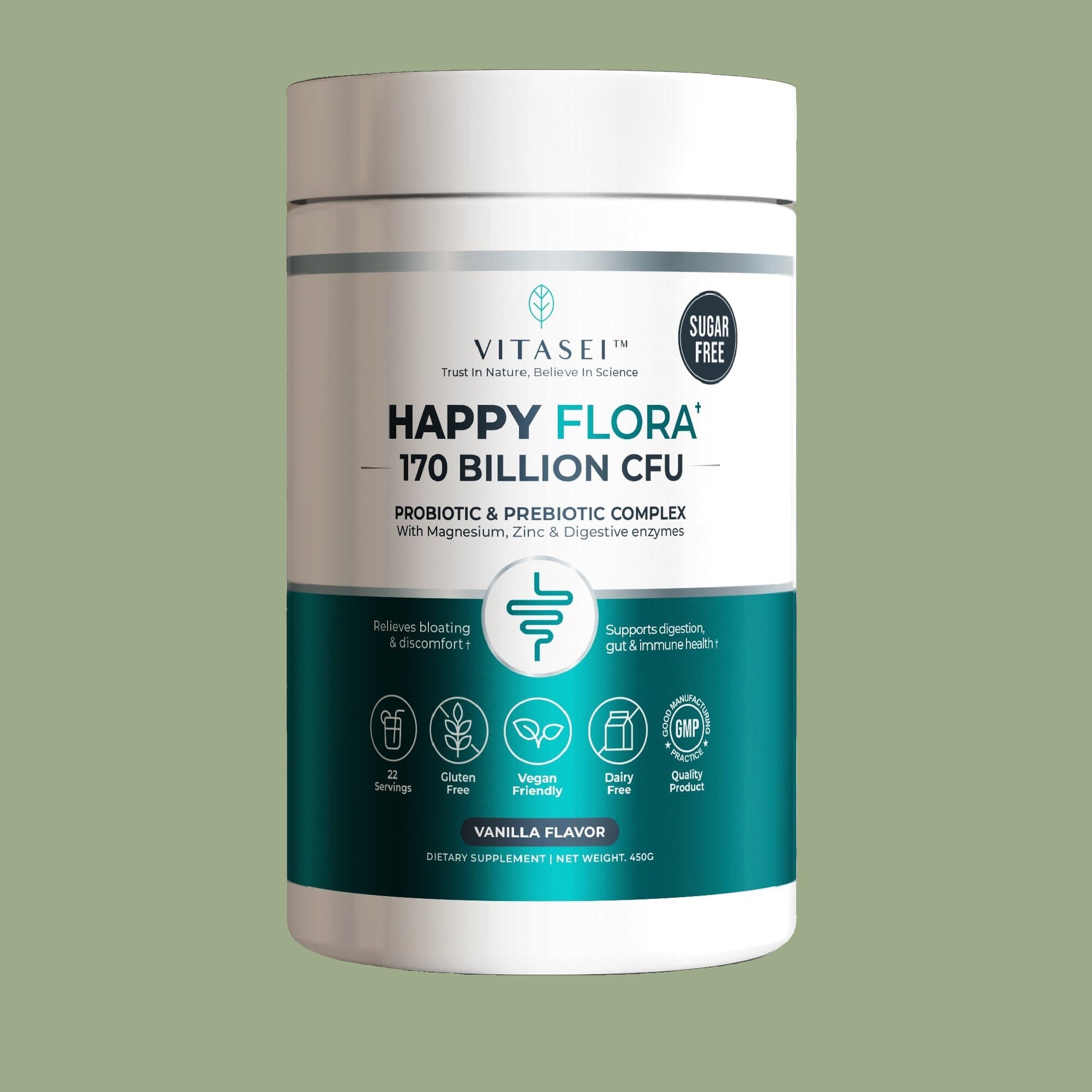Happy Flora Mg+Zn - Deep Sage
