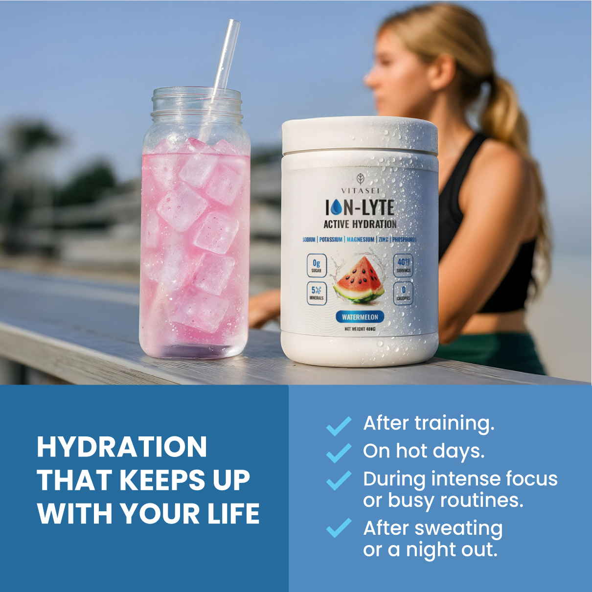 ION-LYTE Active hydration | 5 Essential electrolytes for fast hydration & energy