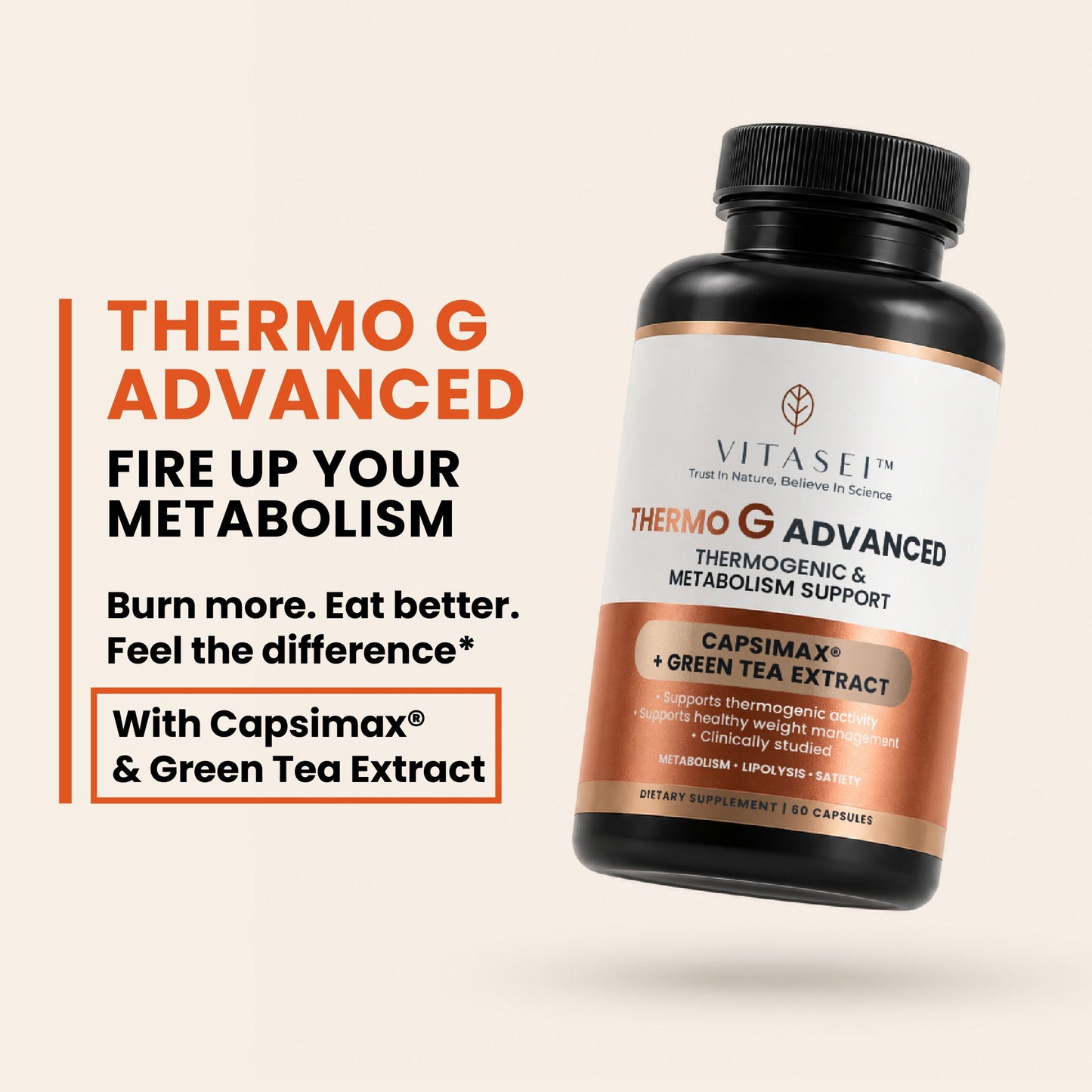 Thermo G Advanced with Capsimax - Thermogenic & Metabolism Support