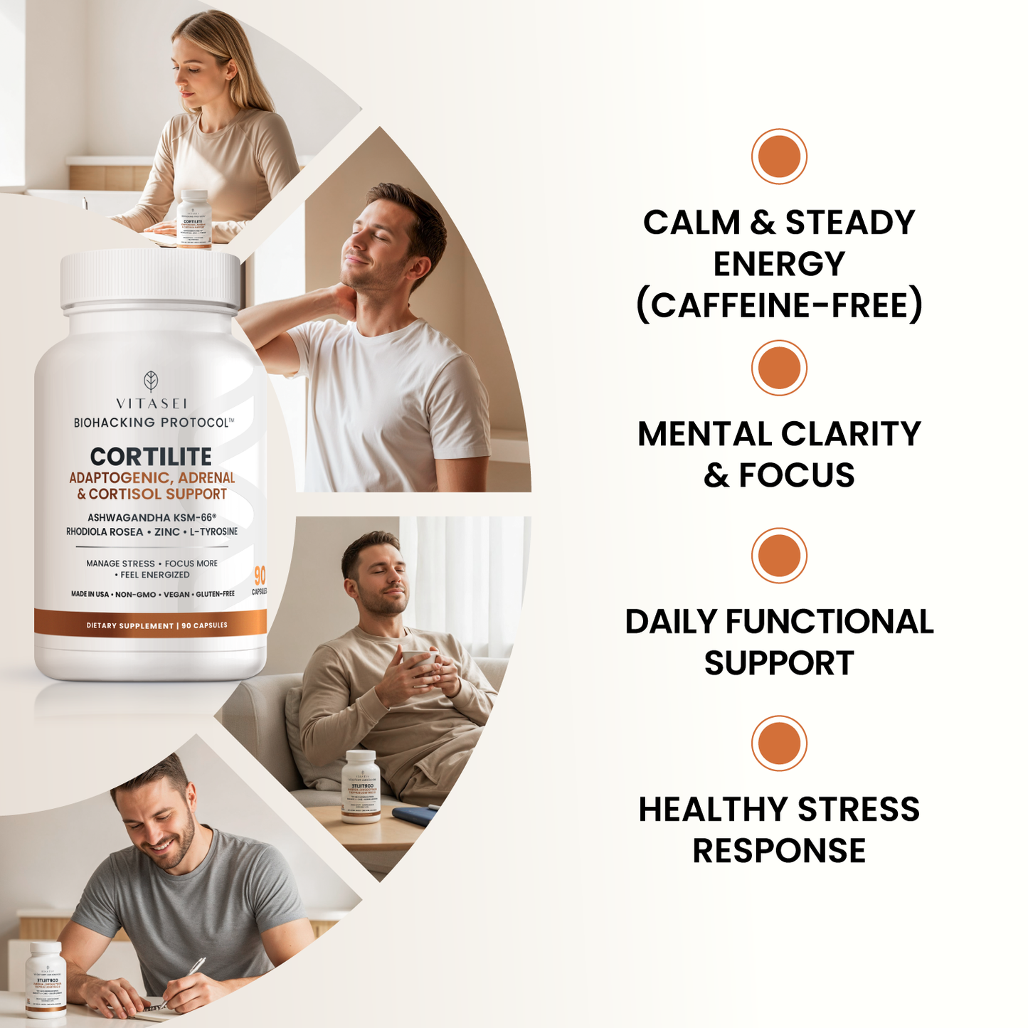 CORTILITE – adaptogens with Ashwagandha KSM-66® for clarity, calm energy & balance