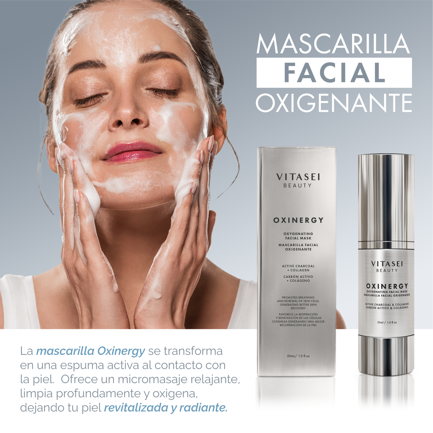 OXINERGY DÚO - mascarilla oxigenante + crema con prebióticos
