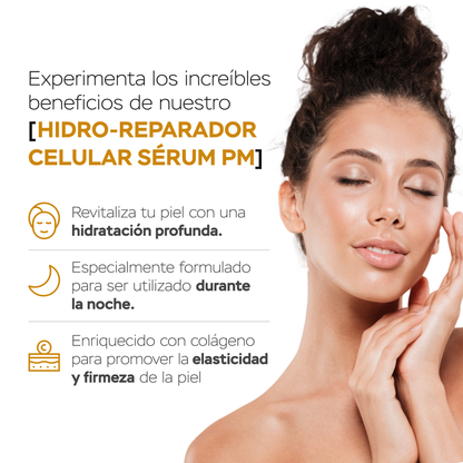 Sueros faciales día y noche + cuello con células madre vegetales