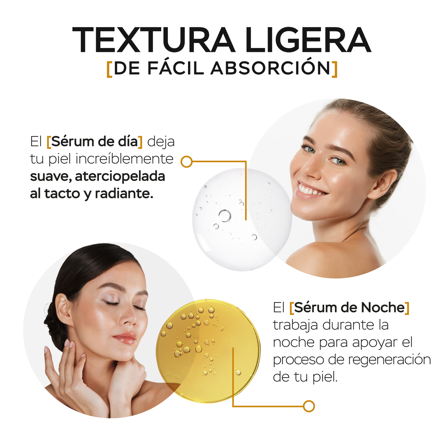 Suero facial día con células madre de algodón y ácido hialurónico