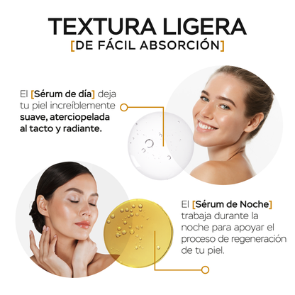 Suero facial día con células madre de algodón y ácido hialurónico