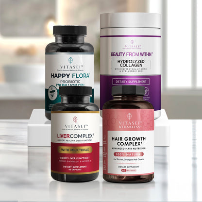 Premium Beauty & Wellness Bundle – 5-in-1 Care for Gut, Liver, Hair & Skin