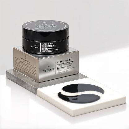 New black gold firming eyemask patch with caviar and collagen crystals