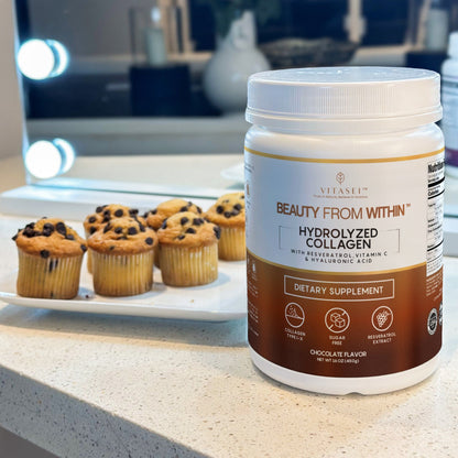 Chocolate Collagen Peptides with  Resveratrol and Hyaluronic Acid Duo