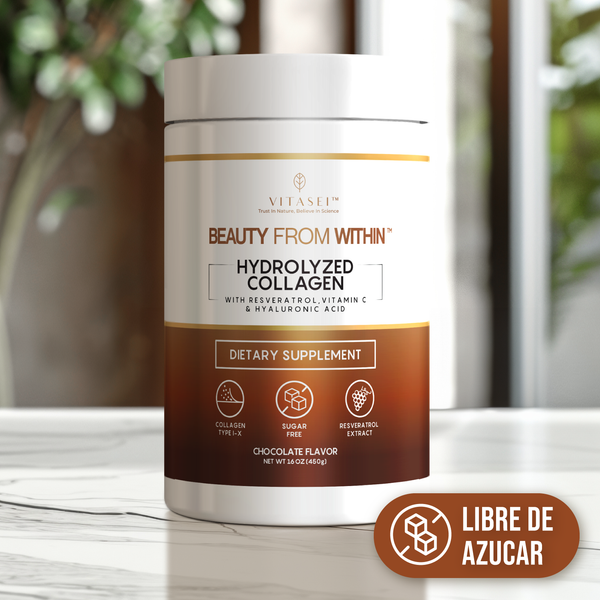 Péptidos de colágeno con resveratrol y ácido hialurónico - chocolate