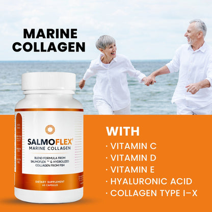 Salmoflex Marine Collagen + Collagen Capsules with hyaluronic acid