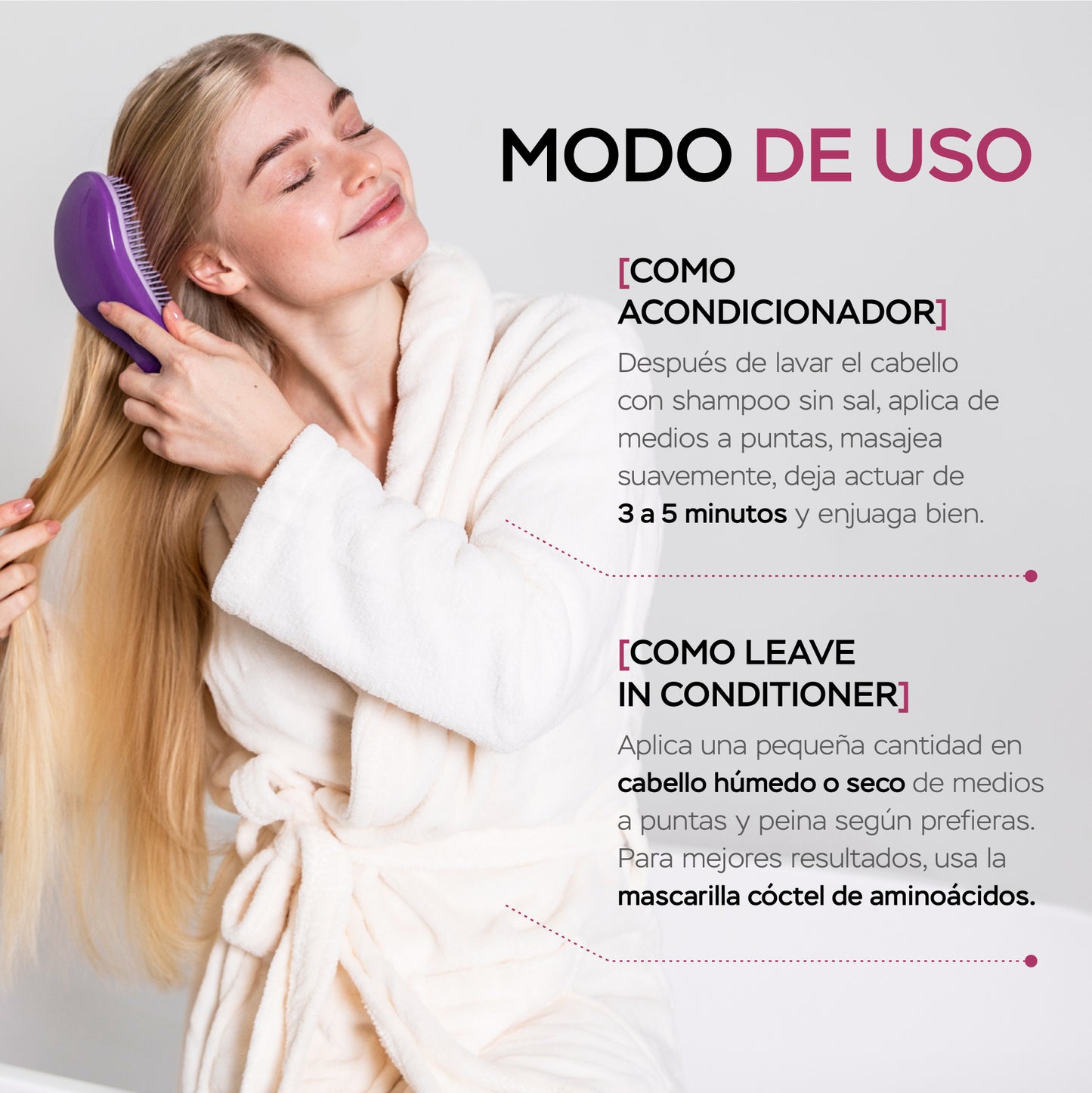 Acondicionador anti caída y crecimiento con cebolla, cúrcuma y aceites exóticos