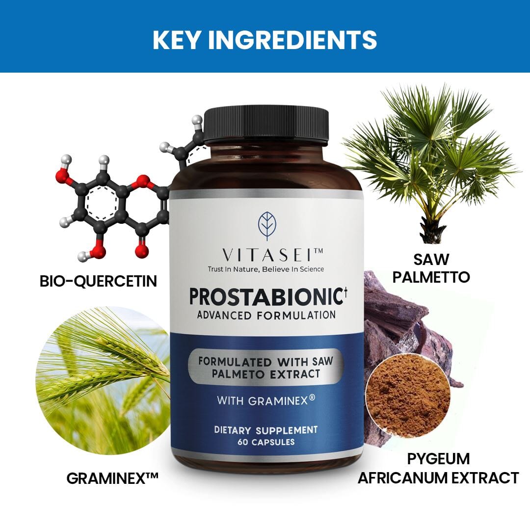 Bundle buy 2 Prostabionic prostate support with graminex and get 1 Prostabionic free