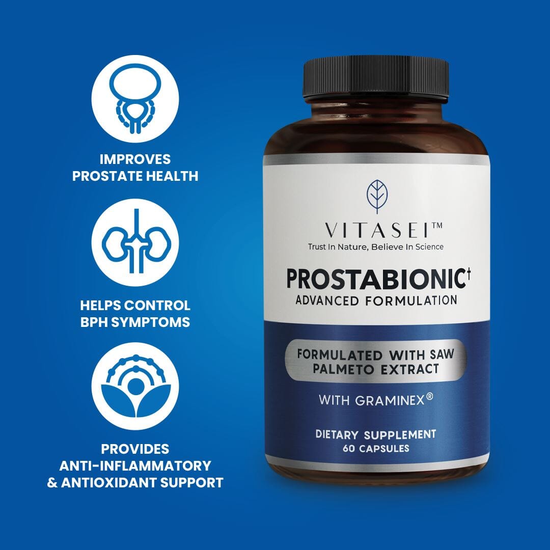 Bundle buy 2 Prostabionic prostate support with graminex and get 1 Prostabionic free