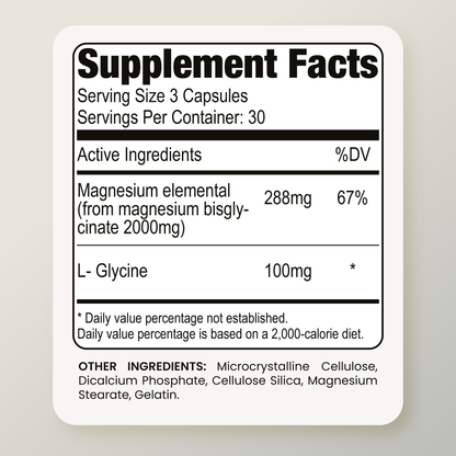 Magnesium bisglycinate – High absorption chelated formula for rest and relaxation