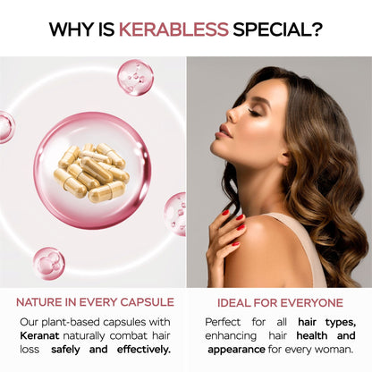 Chocolate Collagen Peptides for Men with BCAA´S and Whey Protein + Kerabless Hair Growth Complex