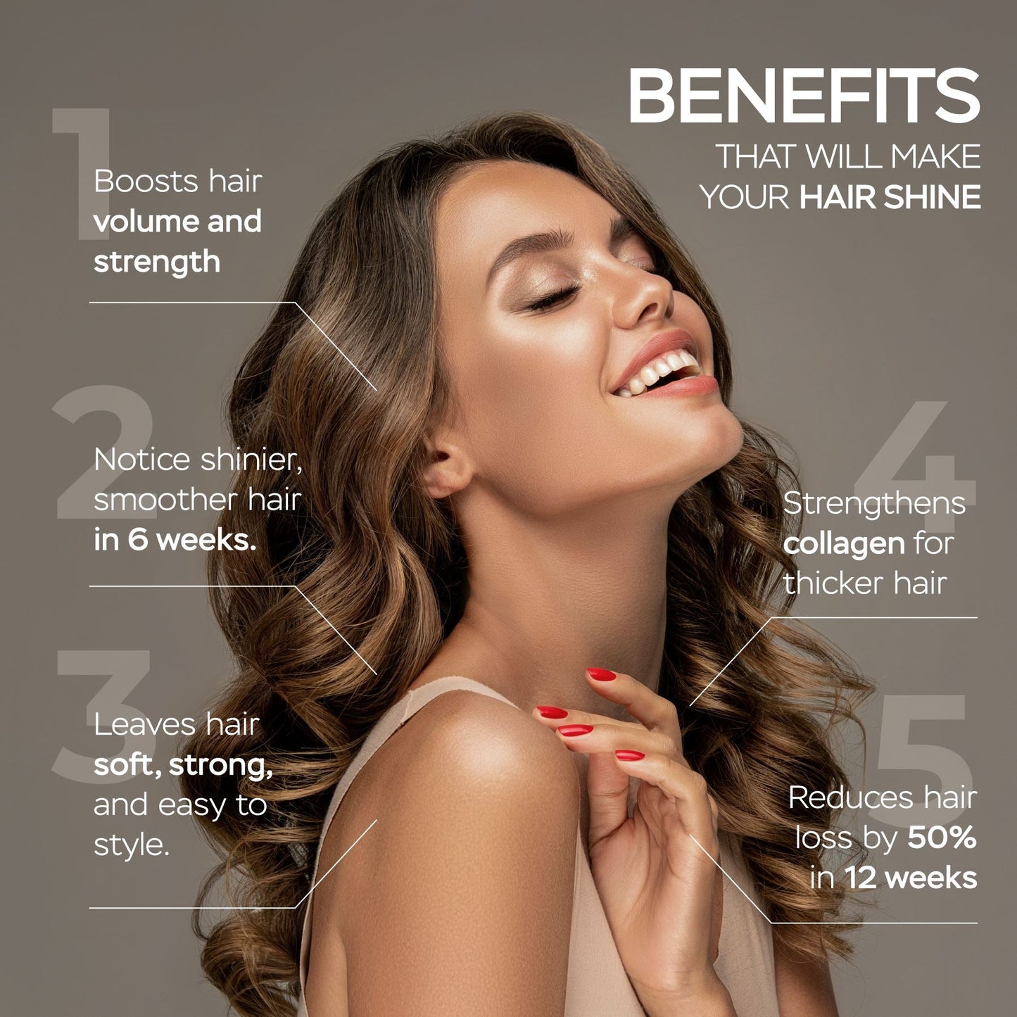 Chocolate Collagen Peptides for Men with BCAA´S and Whey Protein + Kerabless Hair Growth Complex