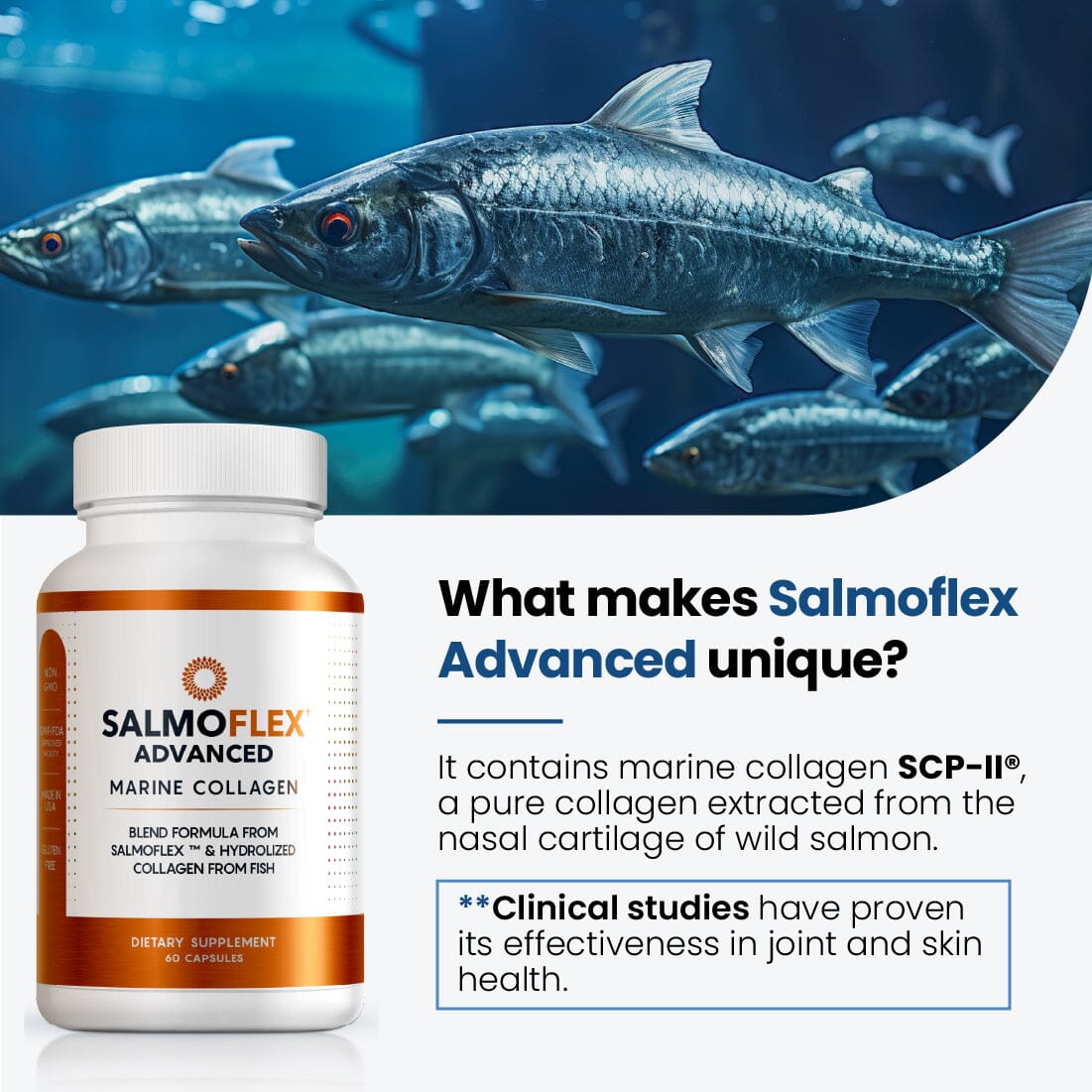 Salmoflex Advanced - Marine collagen for joint and skin health