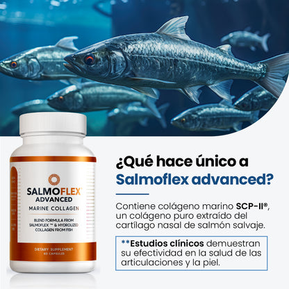 Salmoflex Advanced con colágeno marino para la salud de articulaciones y piel
