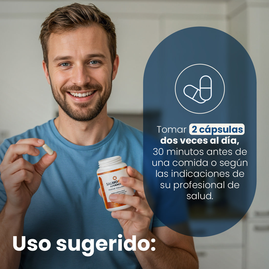 Salmoflex Advanced con colágeno marino para la salud de articulaciones y piel