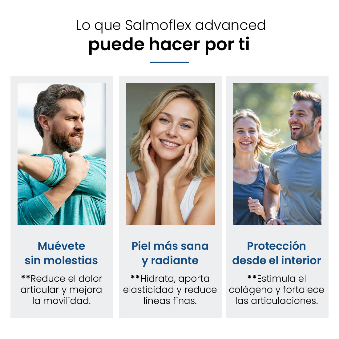 Salmoflex Advanced con colágeno marino para la salud de articulaciones y piel