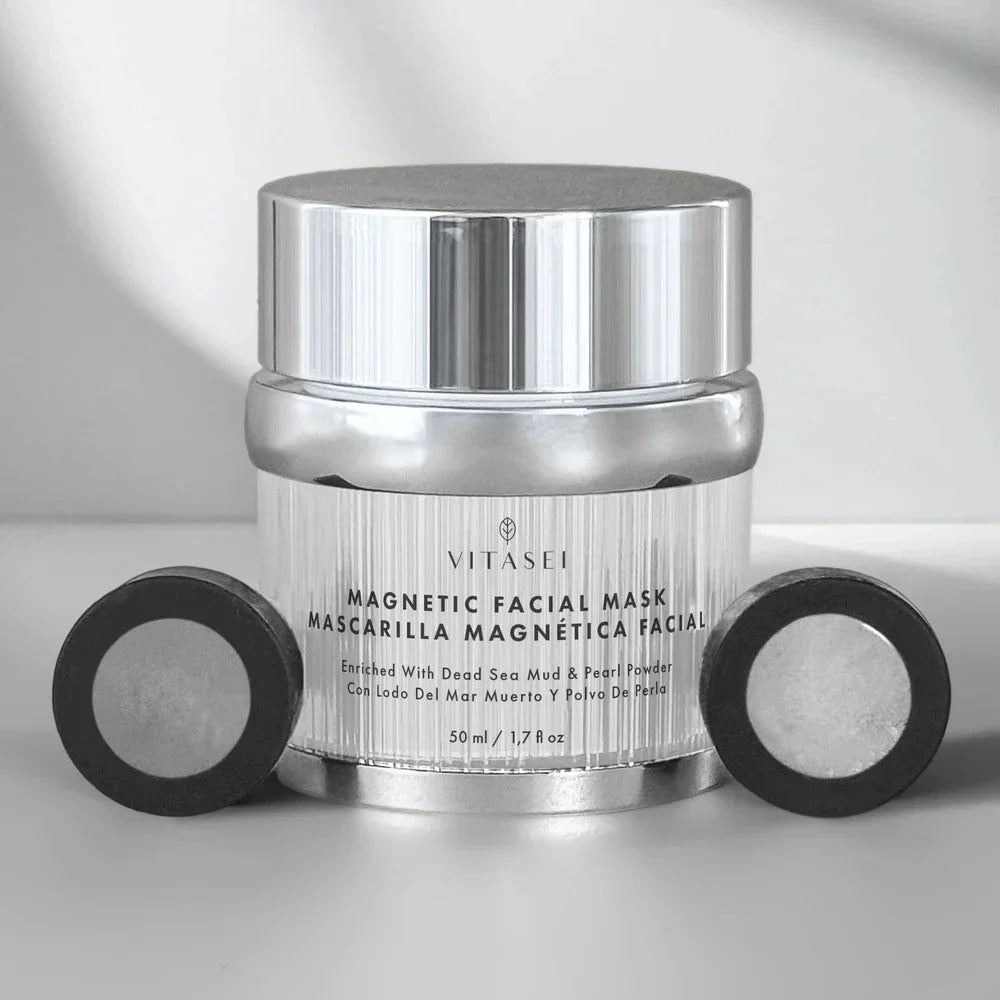 Day and night serums with apple stem cells +  Eyemask patch with caviar and collagen crystals + Magnetic mask with dead sea mud