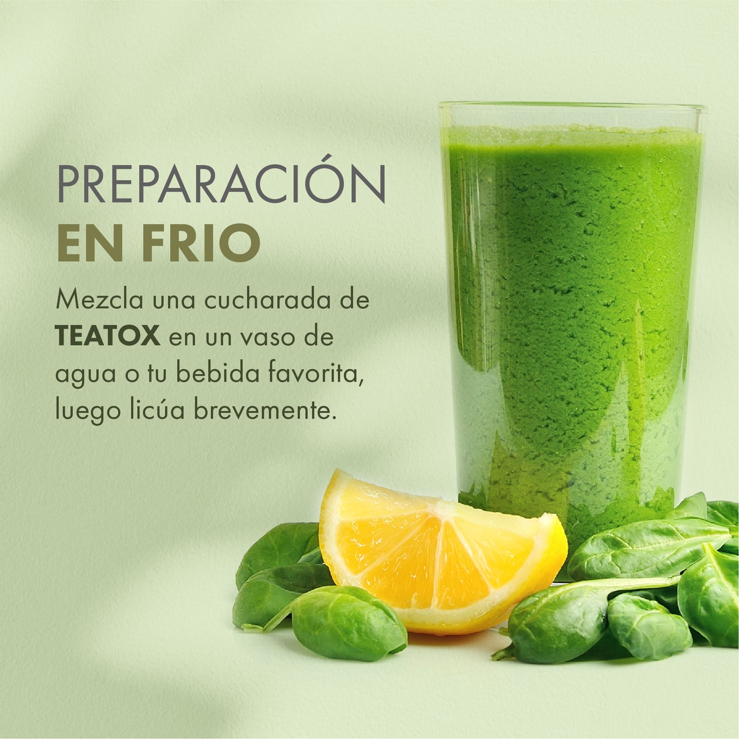 Teatox – Detox en polvo con Té Verde, Espirulina y Alcachofa