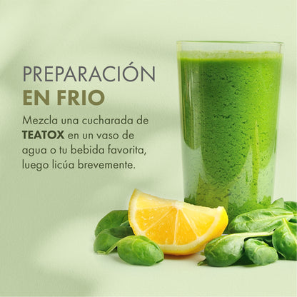 Teatox – Detox en polvo con Té Verde, Espirulina y Alcachofa