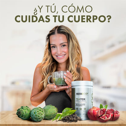 Teatox – Detox en polvo con Té Verde, Espirulina y Alcachofa
