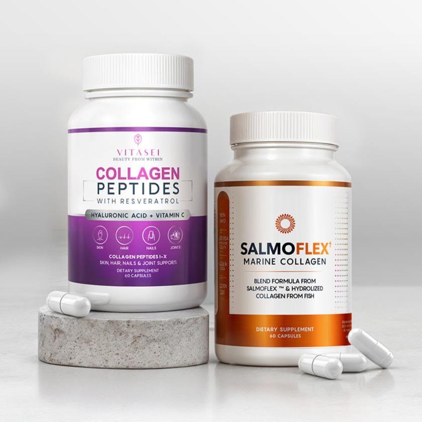 Salmoflex Marine Collagen + Collagen Capsules with hyaluronic acid