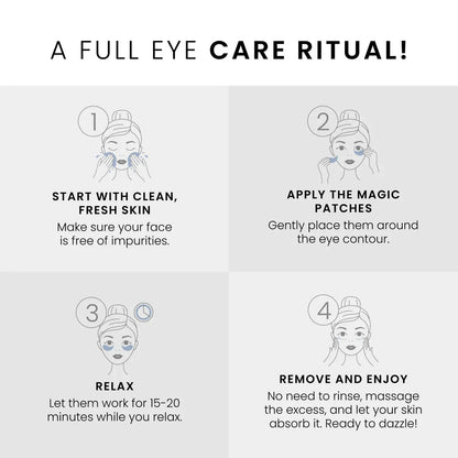 Day and night serums with apple stem cells +  Eyemask patch with caviar and collagen crystals + Magnetic mask with dead sea mud