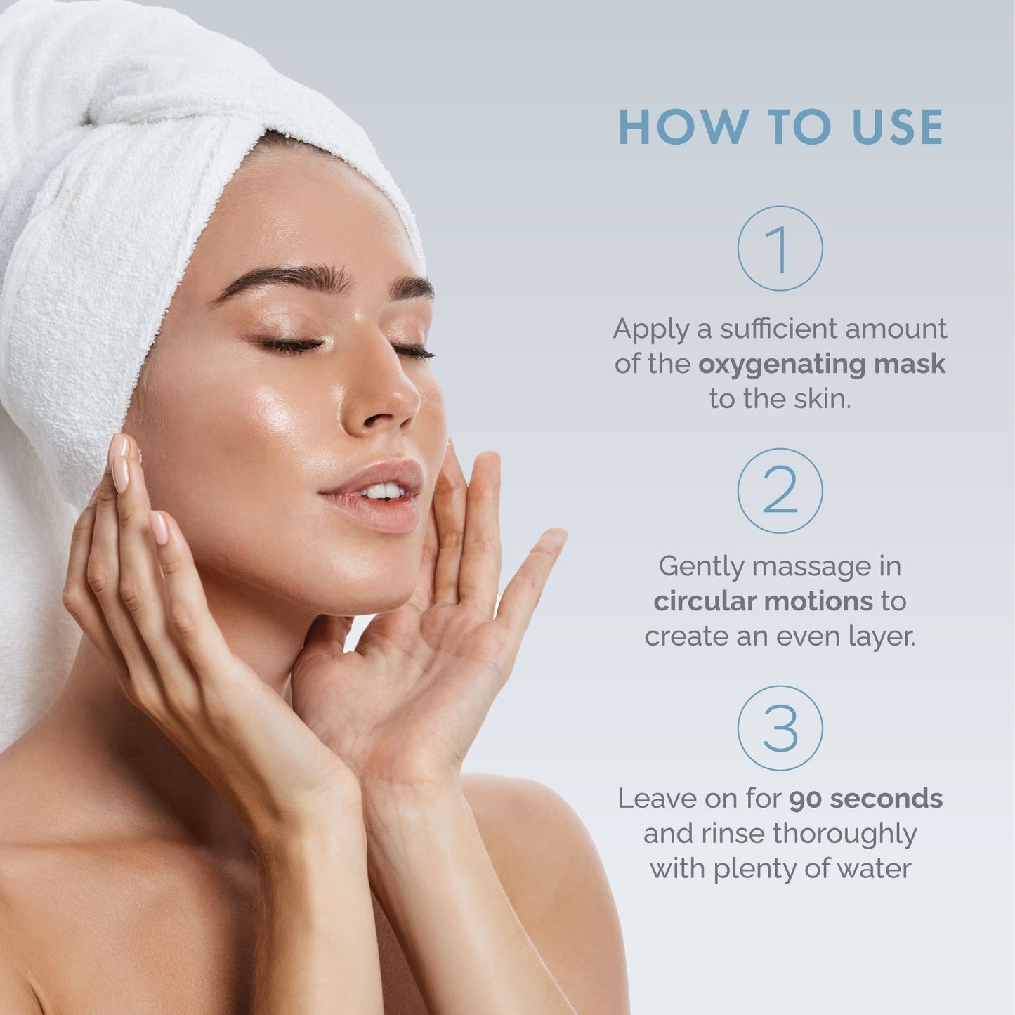 Oxinergy Oxygenating Charcoal Mask + Cream with Prebiotics + Neck And Decollette Stem Cells Serum