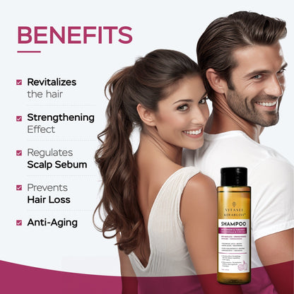 Hair Booster with Turmeric and olives Stem Cells + Shampoo Anti Hair Loss with Onion