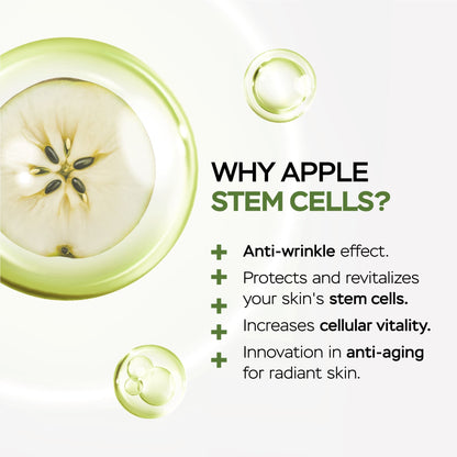 Bundle, Day and Night Facial Serums With Apple Stem Cell + Hydro Booster with cotton stem cells