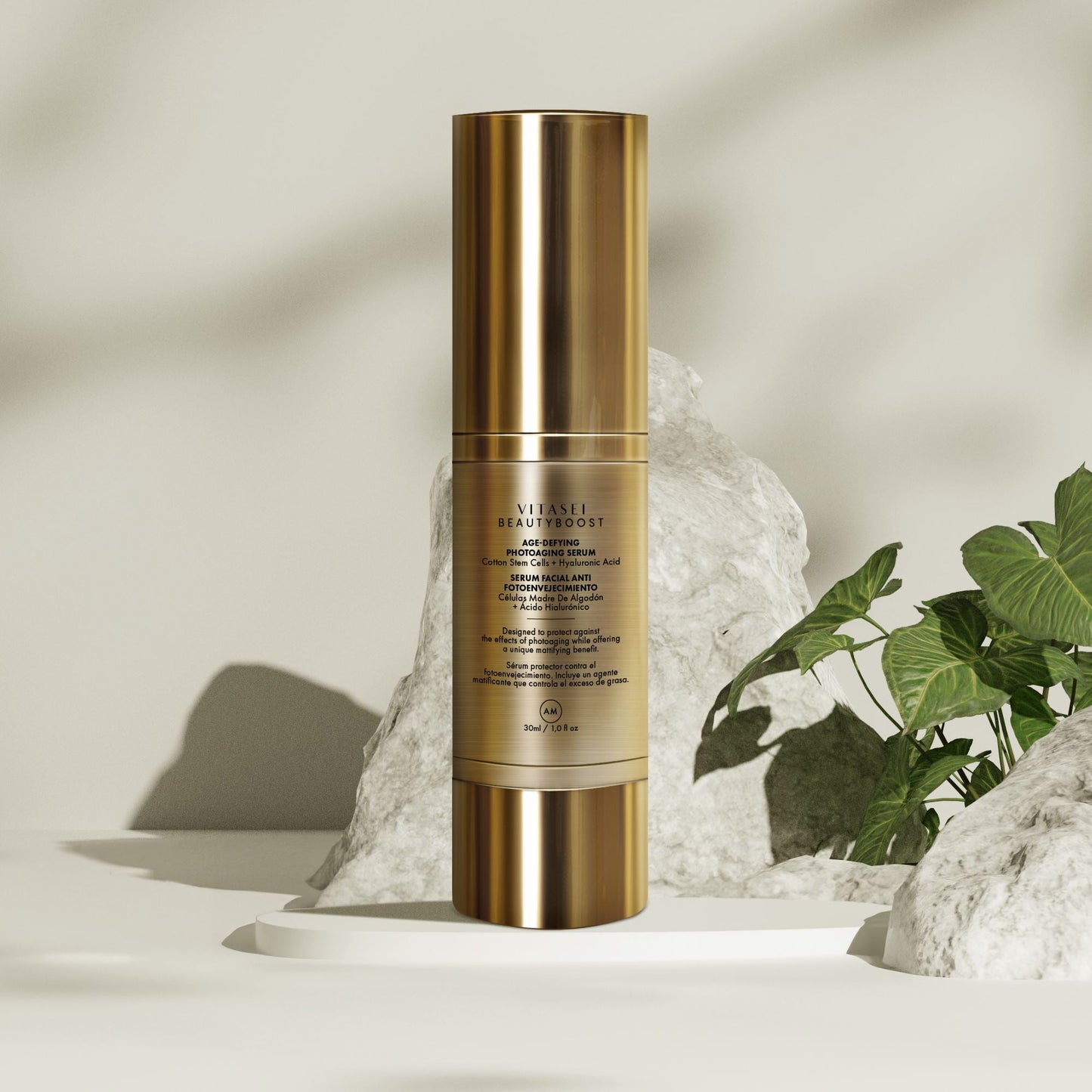 DAY FACIAL SERUM WITH ARABIC COTTON STEM CELLS + HYALURONIC ACID