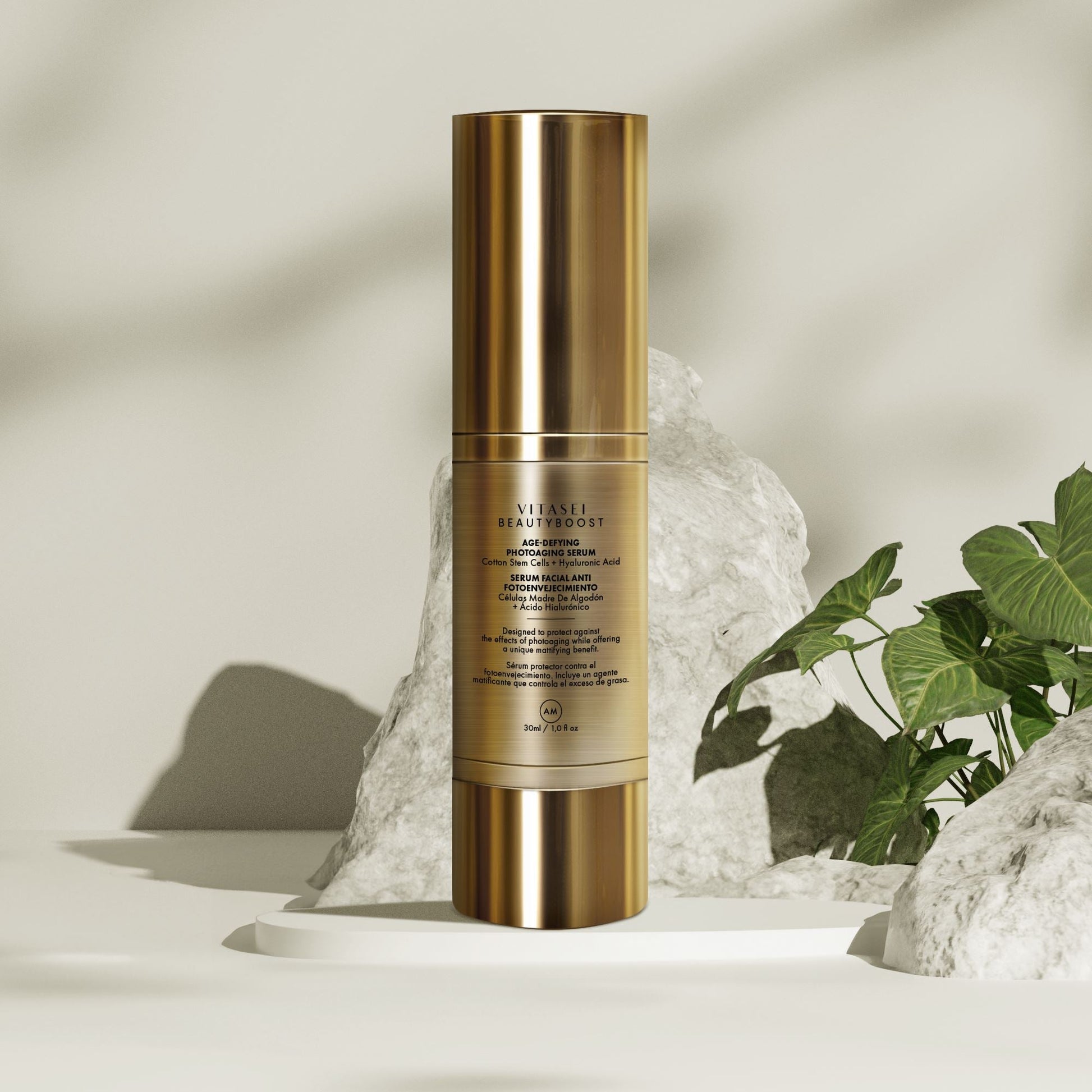 DAY FACIAL SERUM WITH ARABIC COTTON STEM CELLS + HYALURONIC ACID