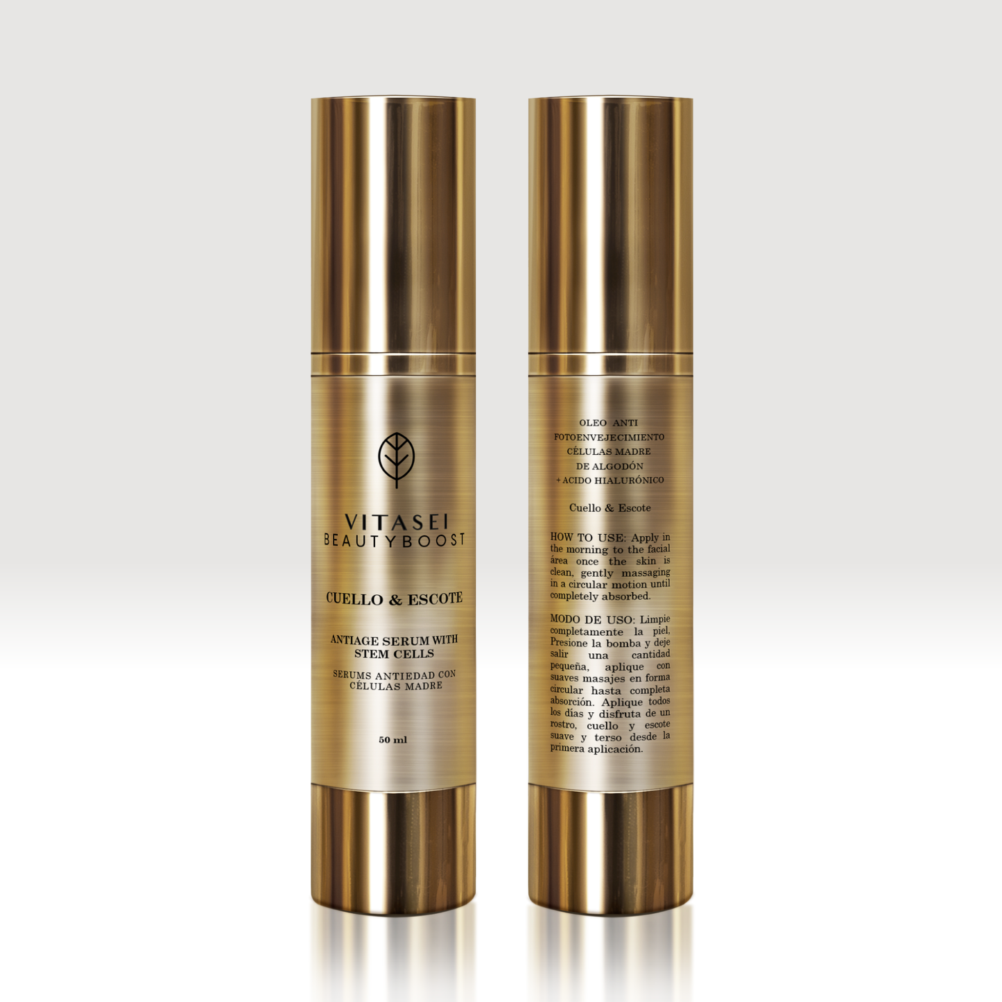 Serum Anti Envejecimiento con Células Madre Para Cuello y Escote