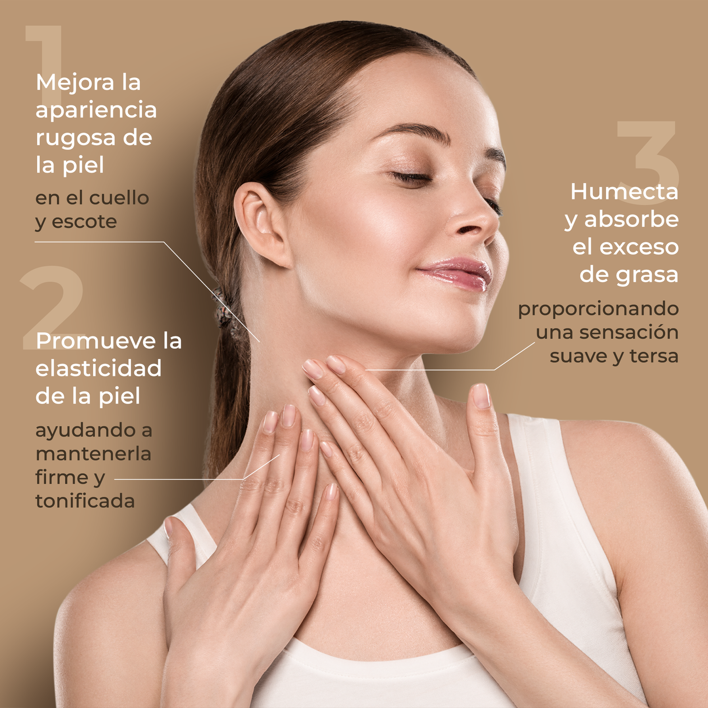 Serum Anti Envejecimiento con Células Madre Para Cuello y Escote