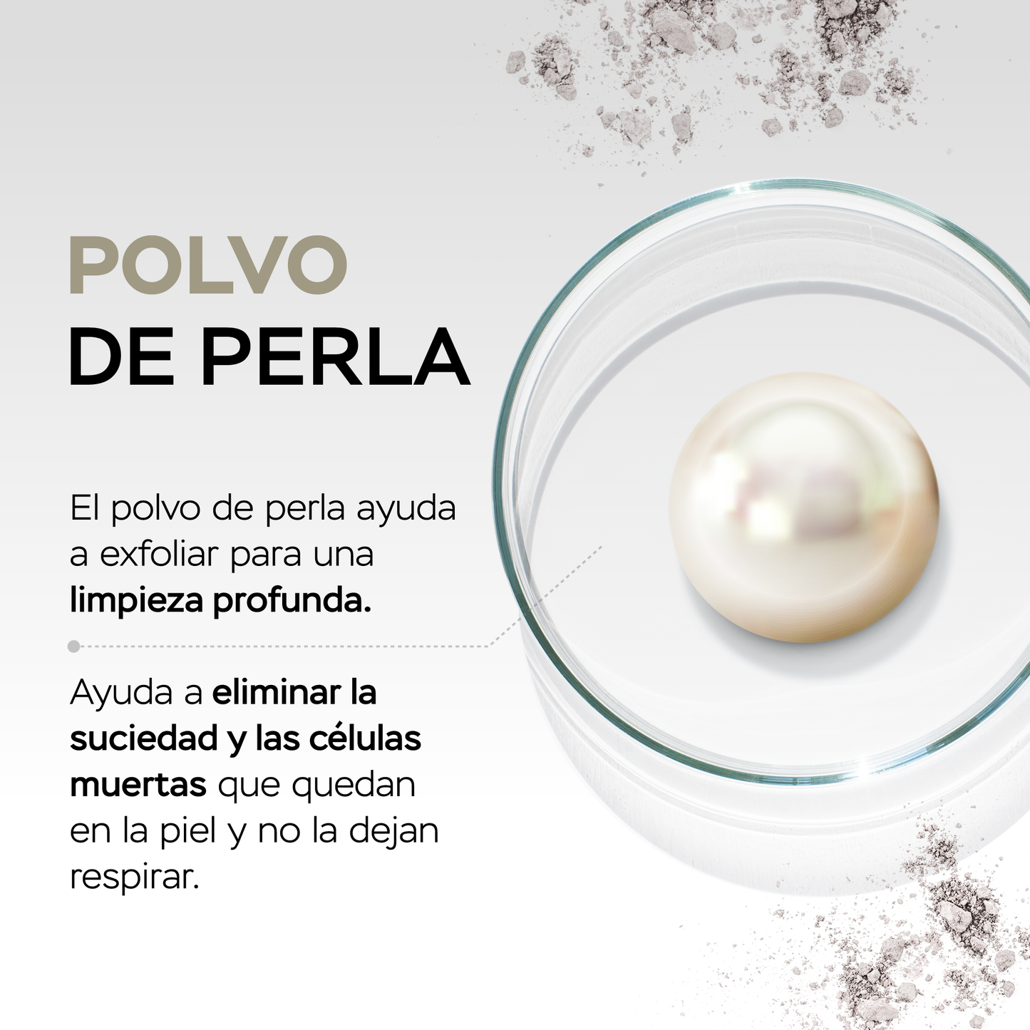 Mascarilla magnética facial con barro del mar muerto y polvo de perla