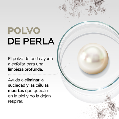 Mascarilla magnética facial con barro del mar muerto y polvo de perla