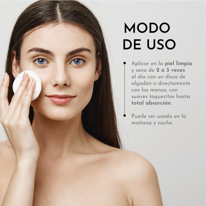 Tónico facial Iluminador con niacinamida, vitamina C y arbutina