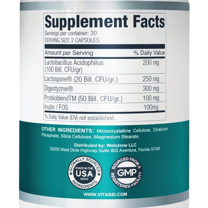 Happy Flora — Probiotic Supplement with 170 billion CFU for a Healthy Gut