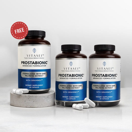 Bundle buy 2 Prostabionic prostate support with graminex and get 1 Prostabionic free