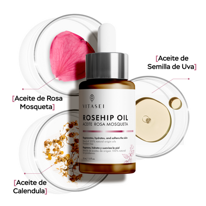 Aceite de rosa mosqueta - combinación de aceites naturales