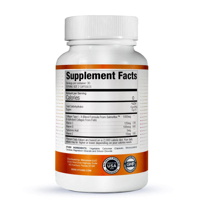 Salmoflex Marine Collagen + Collagen Capsules with hyaluronic acid